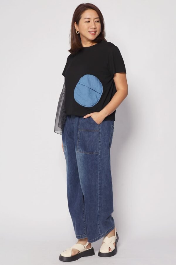 Keke Circles Top in Black - Image 4