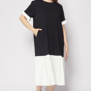 Krista Dress in Black White