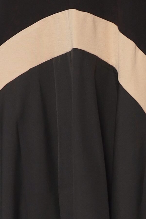 Leigh Colourblock Dress in Black - Image 9