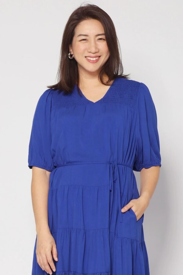Melbourne Dress in Cobalt Blue - Image 4