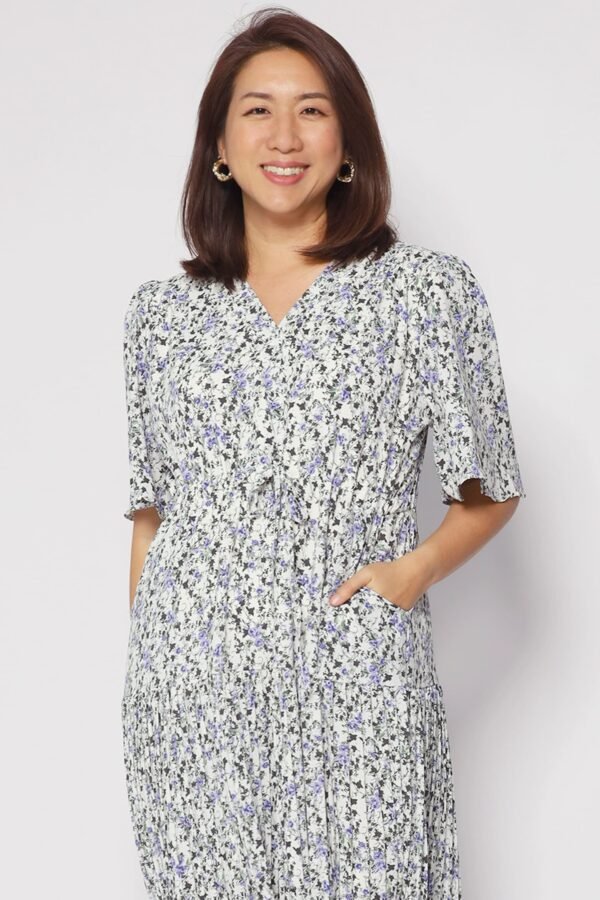 Neese Dress in Blue Field - Image 3