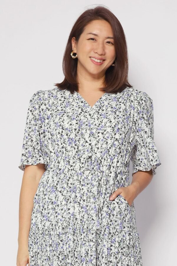 Neese Dress in Blue Field - Image 7