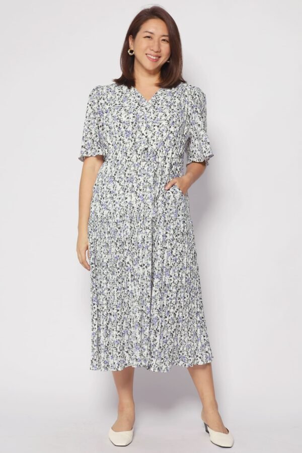 Neese Dress in Blue Field - Image 2