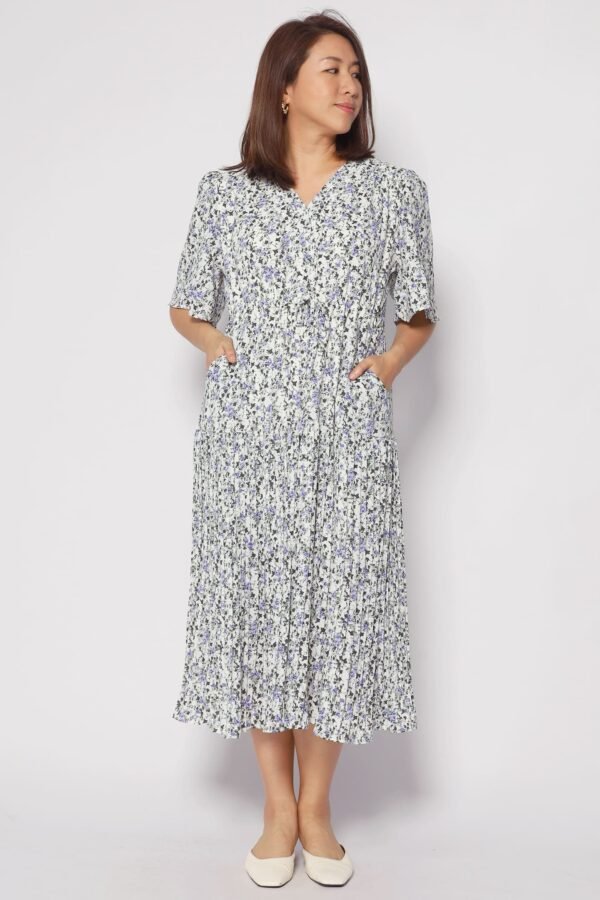 Neese Dress in Blue Field - Image 4