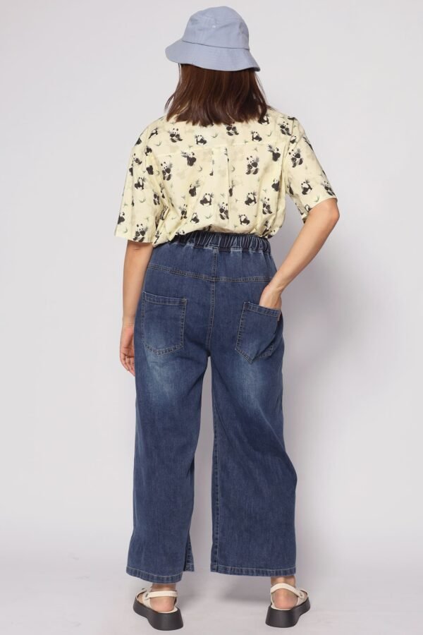 Onyx Denim Drawstring Pants - Image 5