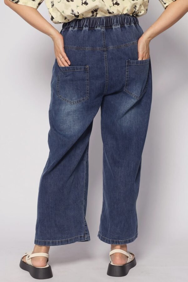Onyx Denim Drawstring Pants - Image 6