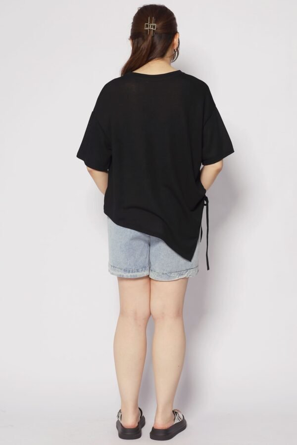 Otis Asymmetrical Top in Black - Image 6