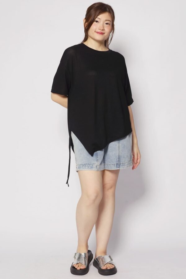 Otis Asymmetrical Top in Black - Image 4