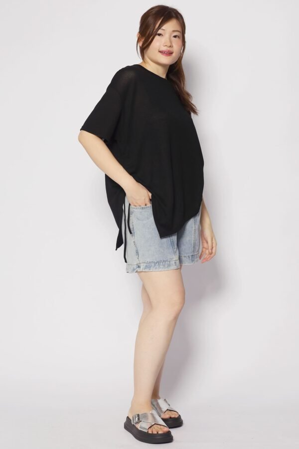 Otis Asymmetrical Top in Black - Image 5