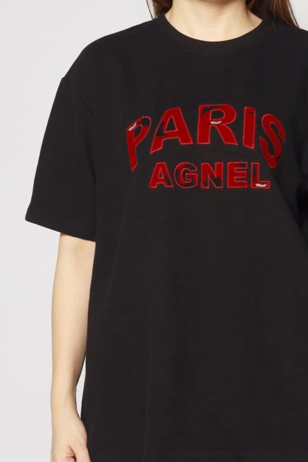 La Paris Tee in Black - Image 8