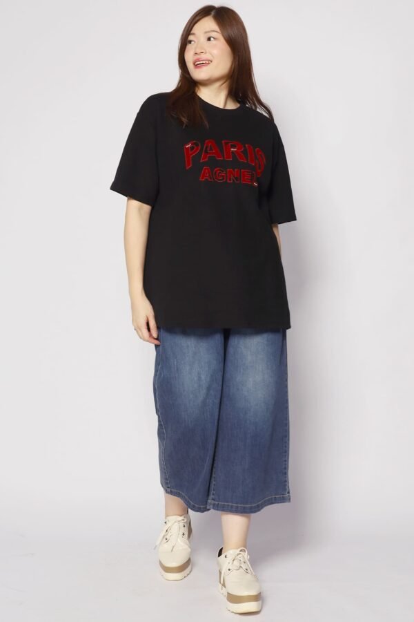 La Paris Tee in Black - Image 5