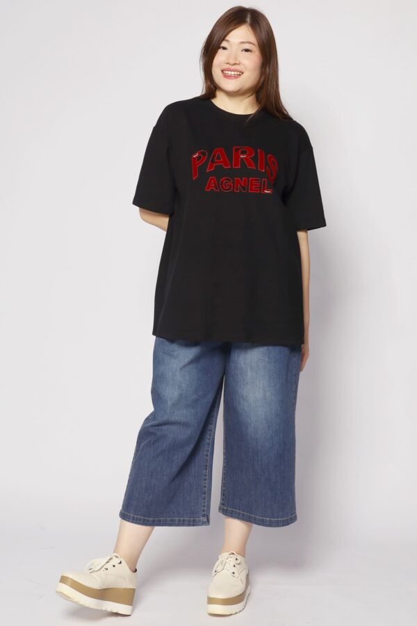 La Paris Tee in Black - Image 2