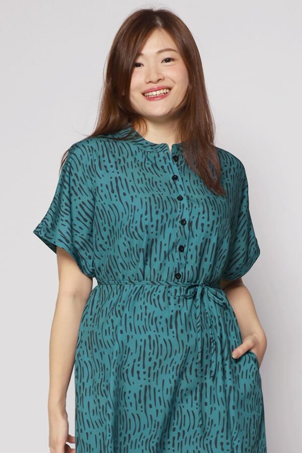 Penn Dress in Green Bonanza - Image 4
