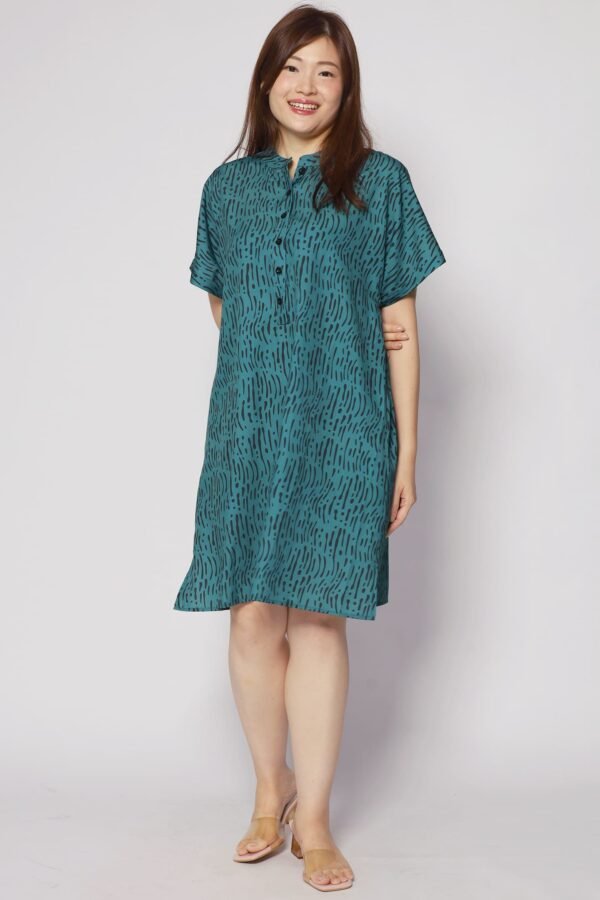 Penn Dress in Green Bonanza - Image 2