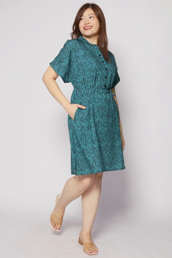 Penn Dress in Green Bonanza - Image 6