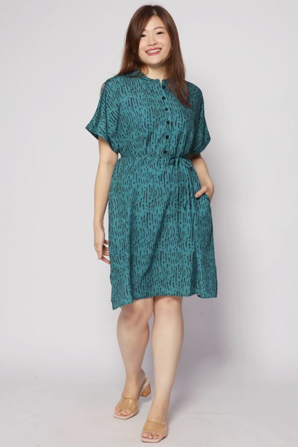 Penn Dress in Green Bonanza - Image 3
