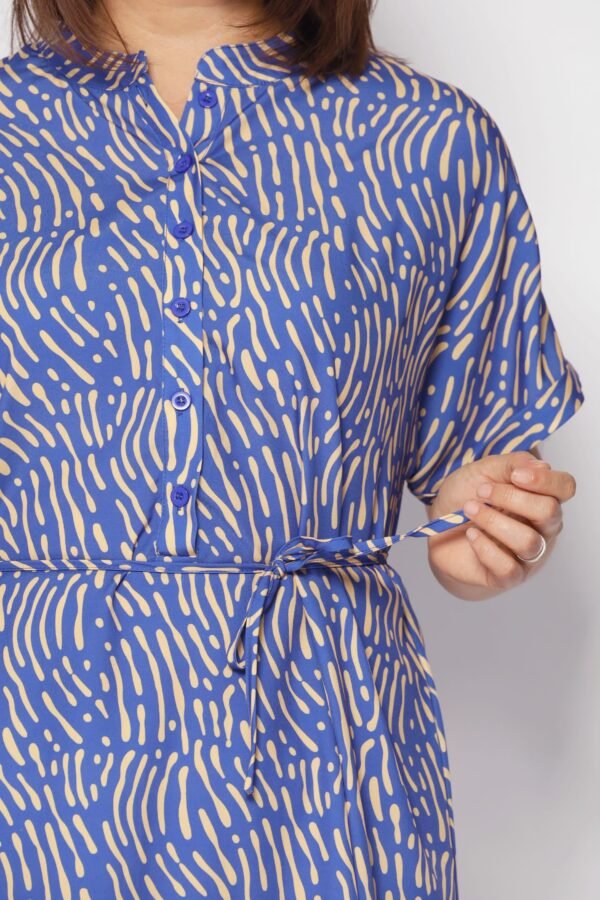 Penn Dress in Yellow Scribbles - Image 3