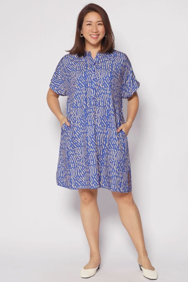 Penn Dress in Yellow Scribbles - Image 5