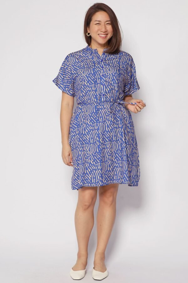 Penn Dress in Yellow Scribbles - Image 4
