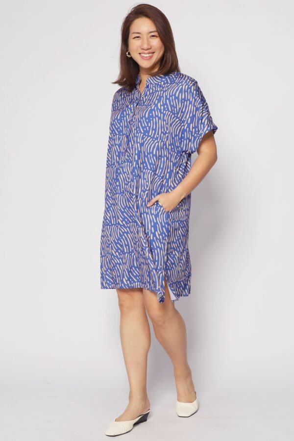 Penn Dress in Yellow Scribbles - Image 7