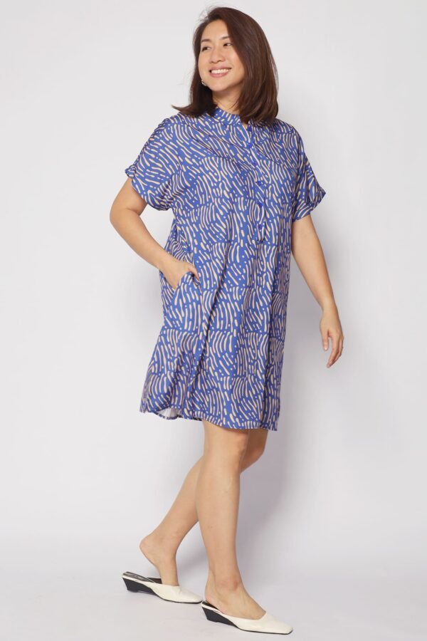 Penn Dress in Yellow Scribbles - Image 8