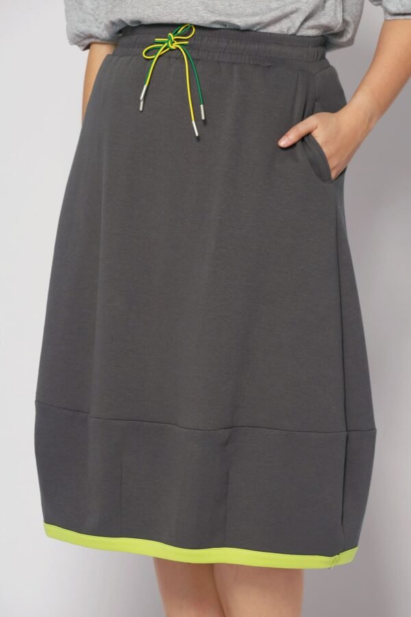 Piper Trimming Skirt in Grey - Image 2