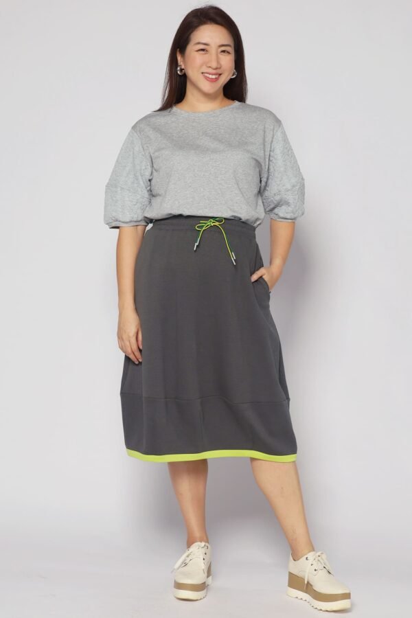 Piper Trimming Skirt in Grey - Image 3