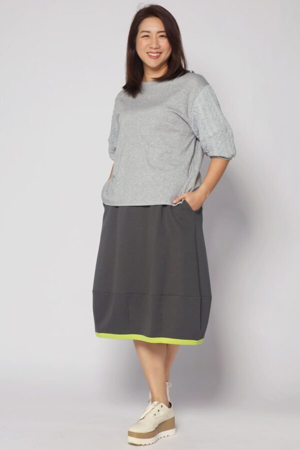 Piper Trimming Skirt in Grey - Image 6