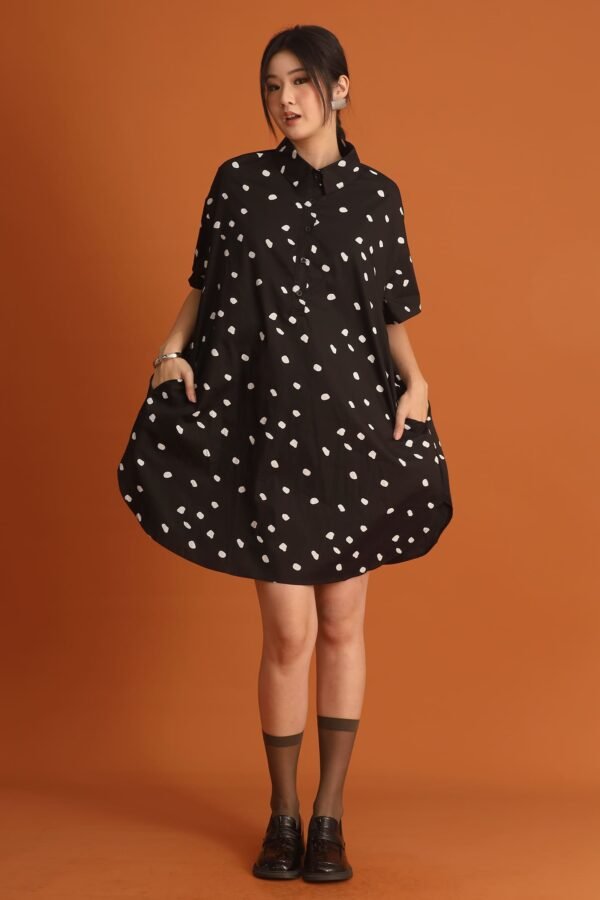 CHOSEN - Da Hee Polkadot Shirt Dress - Image 2