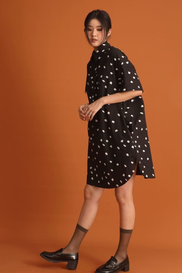 CHOSEN - Da Hee Polkadot Shirt Dress - Image 6