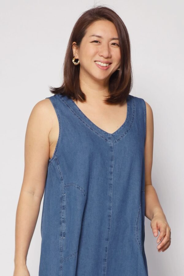 Quincy Denim Dress - Image 8