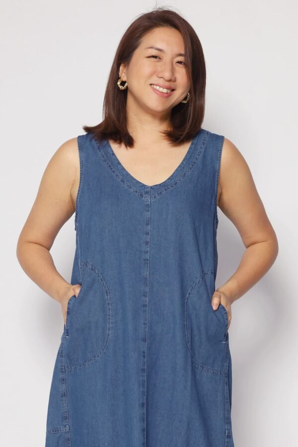Quincy Denim Dress - Image 3