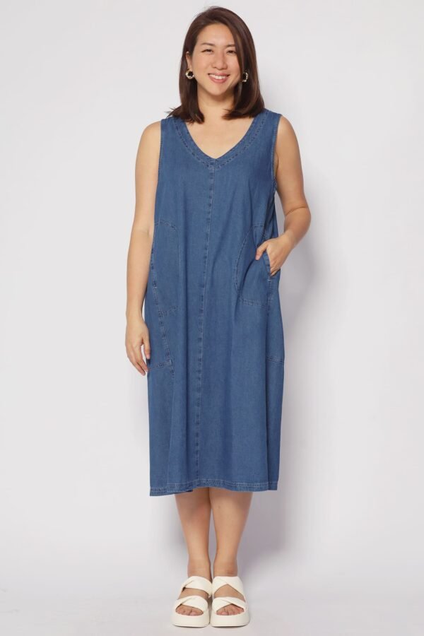 Quincy Denim Dress - Image 5