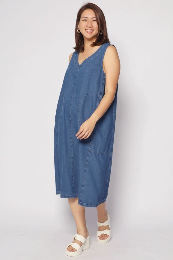 Quincy Denim Dress - Image 6