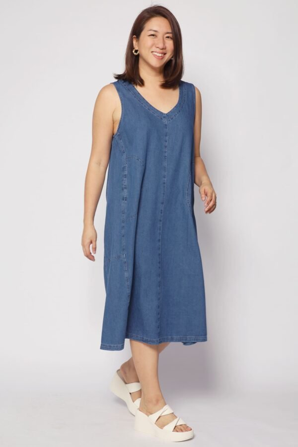 Quincy Denim Dress - Image 2