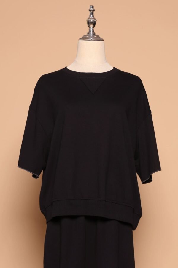 PO - Rocco 2 in 1 Top and Skirt Set in Black - Image 3