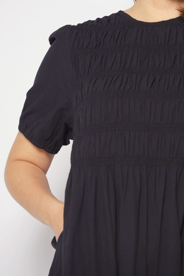 Sab Ruched Dress in Black - Image 9