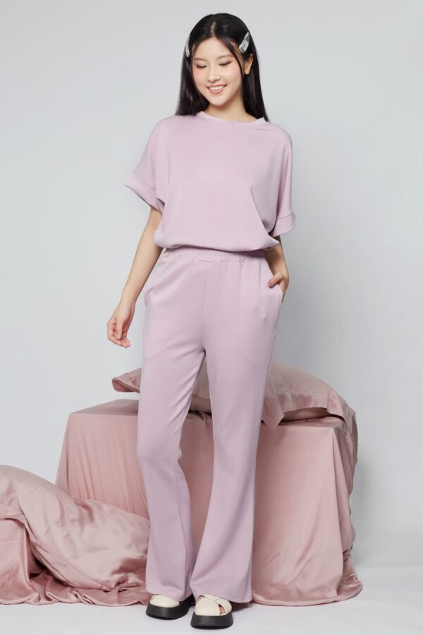 JOY - Saranghae 2 in 1 Top and Pants Set in Lilac Purple - Image 6
