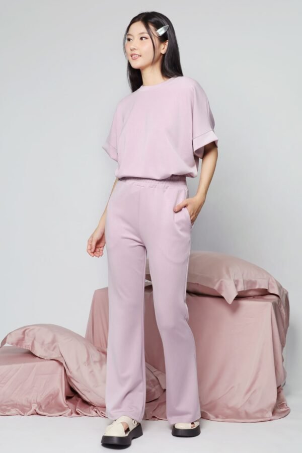 JOY - Saranghae 2 in 1 Top and Pants Set in Lilac Purple - Image 7