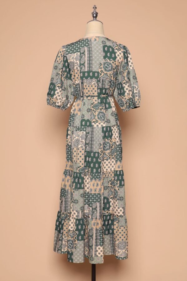 PO - Sydney Dress in Green Paisley - Image 4