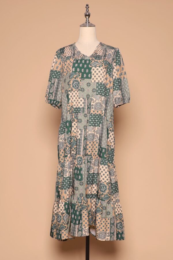PO - Sydney Dress in Green Paisley - Image 6