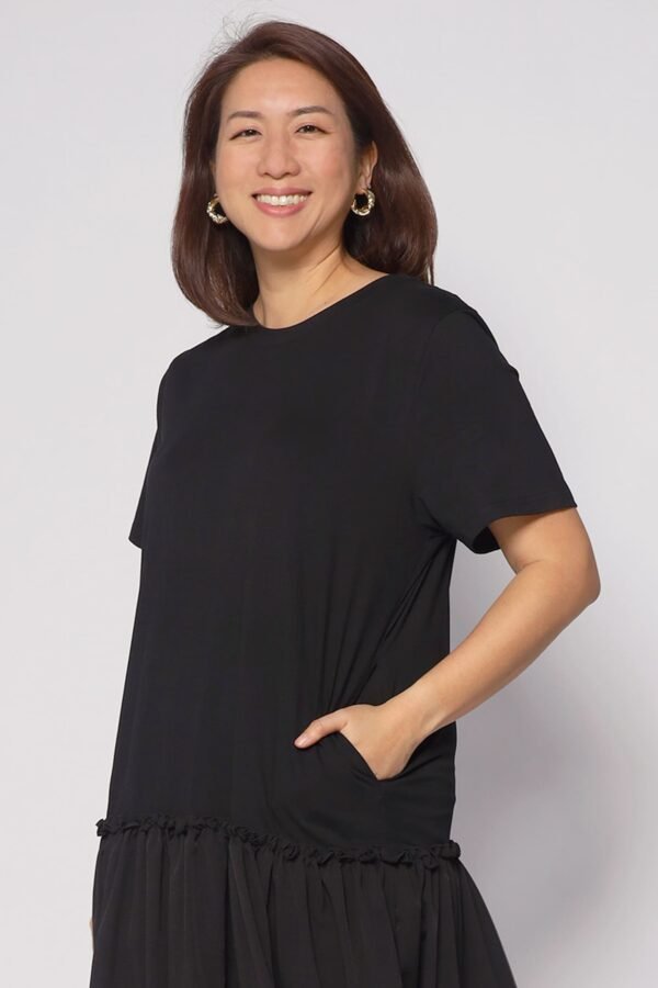 Valerie Netted Dress in Black - Image 8