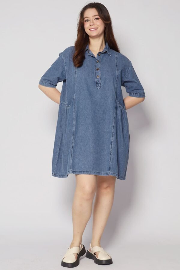 PO - Vava Denim Pocket Dress - Image 4