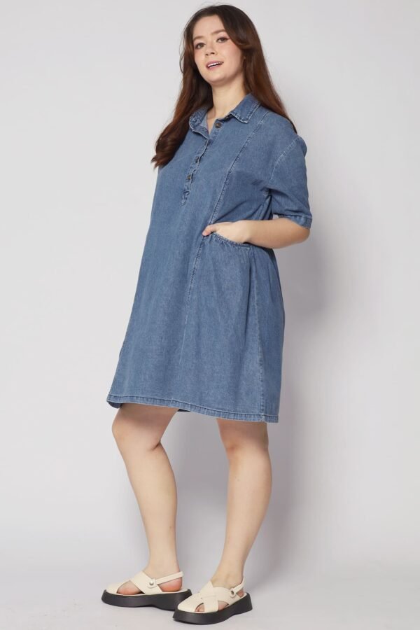 PO - Vava Denim Pocket Dress - Image 5