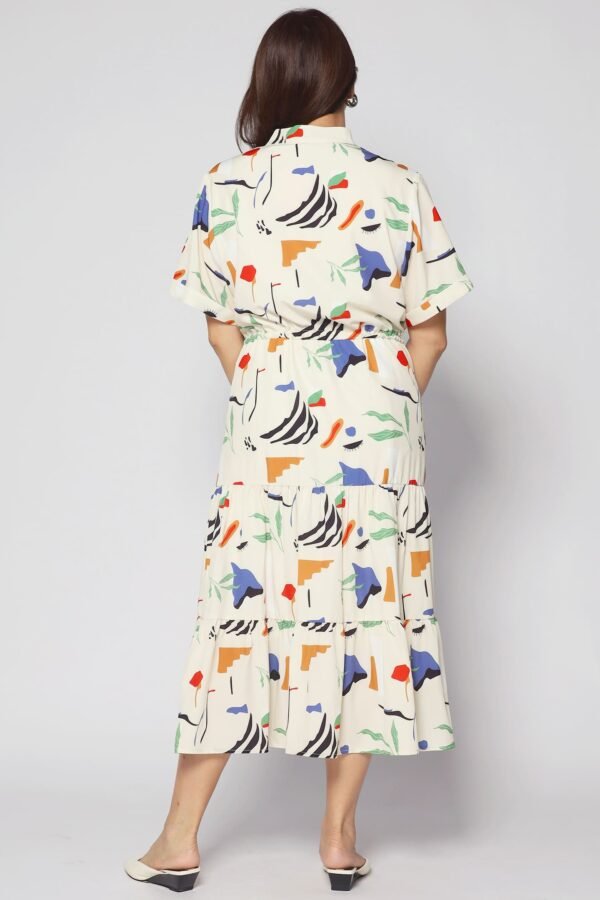 Vedette Dress in Crayola Strokes - Image 8
