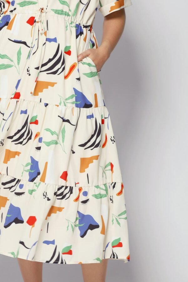 Vedette Dress in Crayola Strokes - Image 11