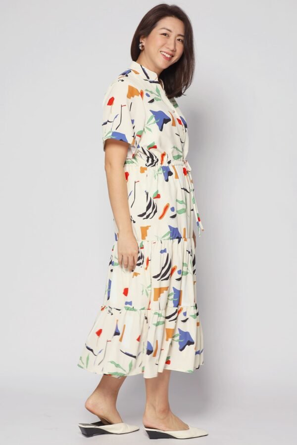 Vedette Dress in Crayola Strokes - Image 7