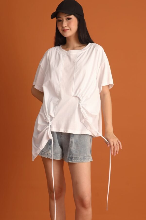 CHOSEN - Danielle Asymmetrical Top in White - Image 8